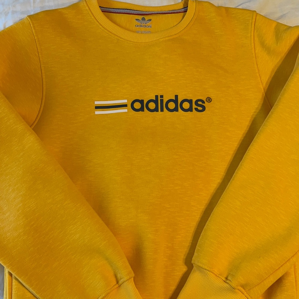 yellow adidas sweatshirt